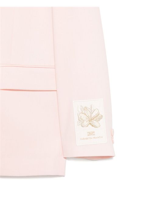 Blazer rosa con logo ELISABETTA FRANCHI KIDS | EFGC063 0 ML019C036